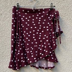ASOS Polka Dot Wrap Skirt